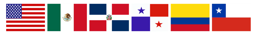 Colombia México Rep. Dominicana Panamá