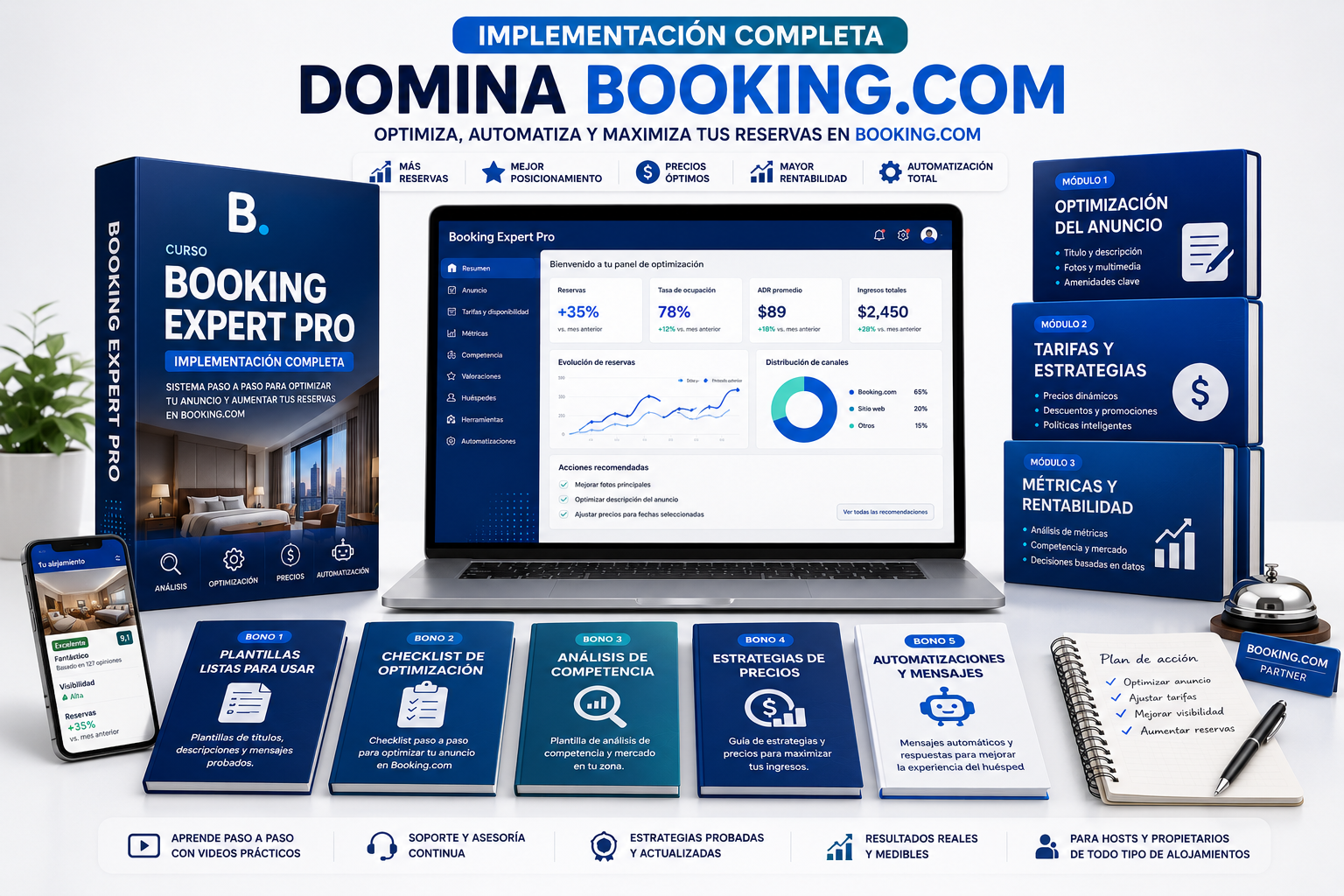 Mockup Implementación y Consultoría Booking